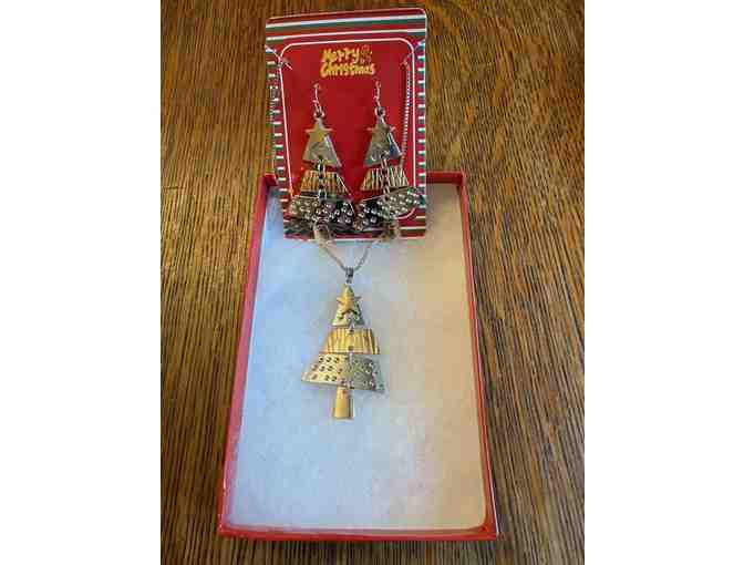 Christmas Necklace and Earring Set