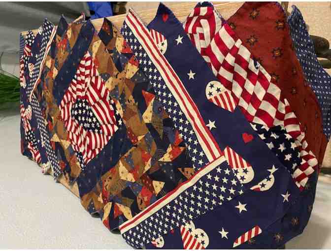 Handcrafted Patriotic Table Runner – Americana Charm for Every Season