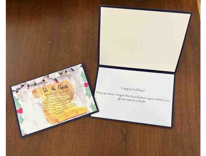 Set of 20 Constituting America's Original Chrismas Cards