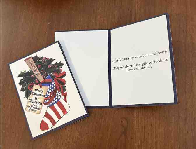 Set of 20 Constituting America's Original Chrismas Cards