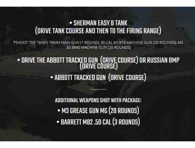Drive a Sherman Tank!