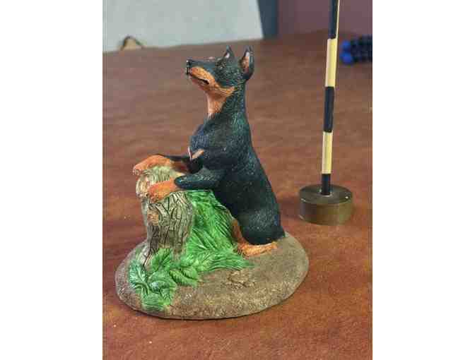 Miniture Pinscher Statue