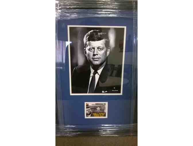 President John F. Kennedy, Framed Display, featuring Photo & Card