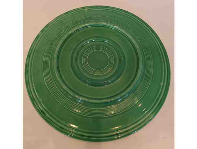 Homer Laughlin Fiesta Double Footed Original Green Chop Plate