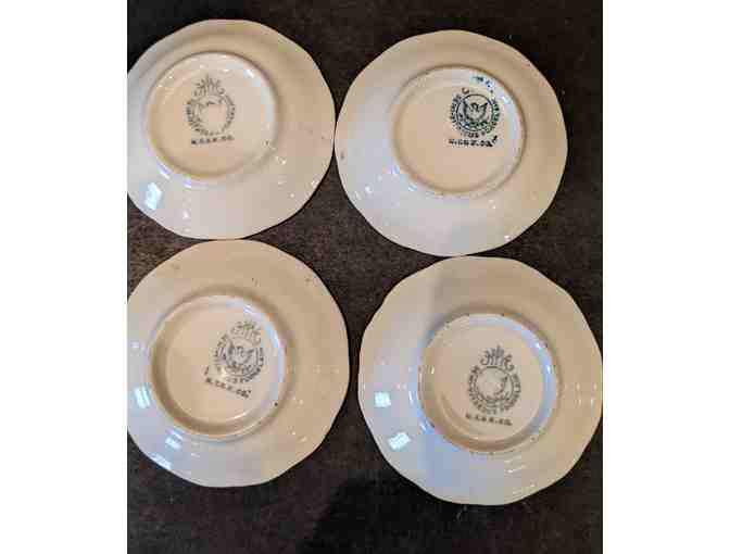 Knowles Tayor & Knowles Mineature Tea Bag Plates Set of 4