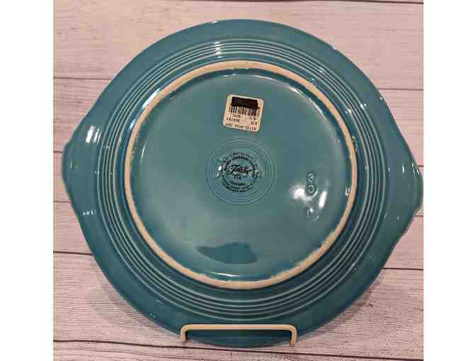 Homer Laughlin Fiesta Turquoise Cake Plate Daffy Duck Looney Tunes