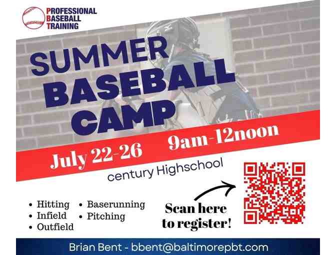 PBT - Professional Baseball Training - 1/2 Day Camp