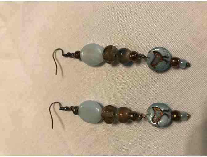 Amazonite Aqua Necklace and Earrings - #1