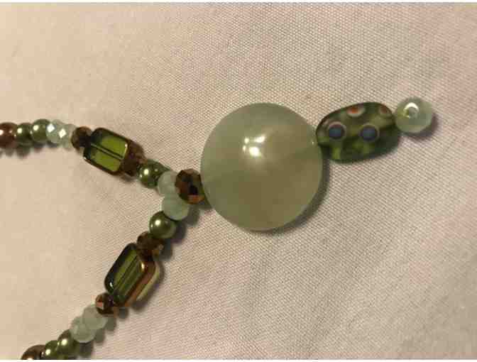 Lime Green Translucent Necklace - #3