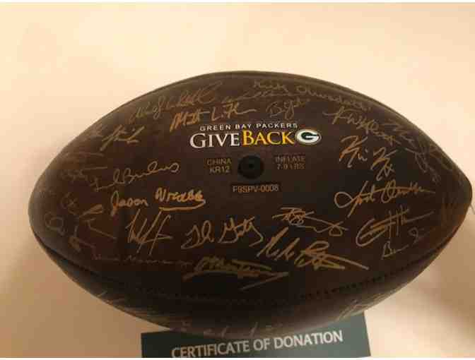 2019 Green Bay Packers Football with all players and coaching staff signatures