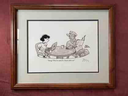 Framed Cartoon Print by New Yorker Cartoonist Paul Karasik