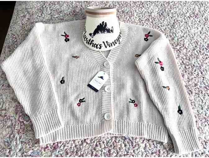 Martha's Style Co. Sweater/Visor Combo - Photo 1