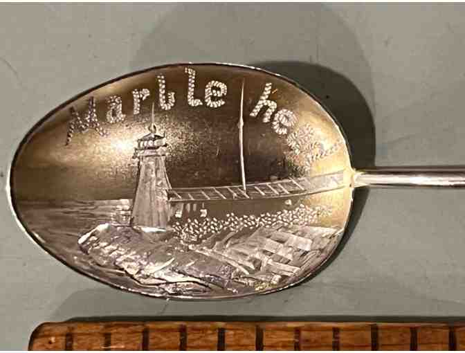 MARBLEHEAD SPOON - DELIGHTFUL CLAM ON END!