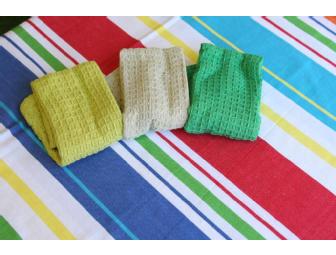 100% Cotton Table Cloth and Wash Cloths