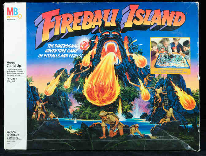 Vintage Fireball Island Game -- RARE Milton Bradley Board Game