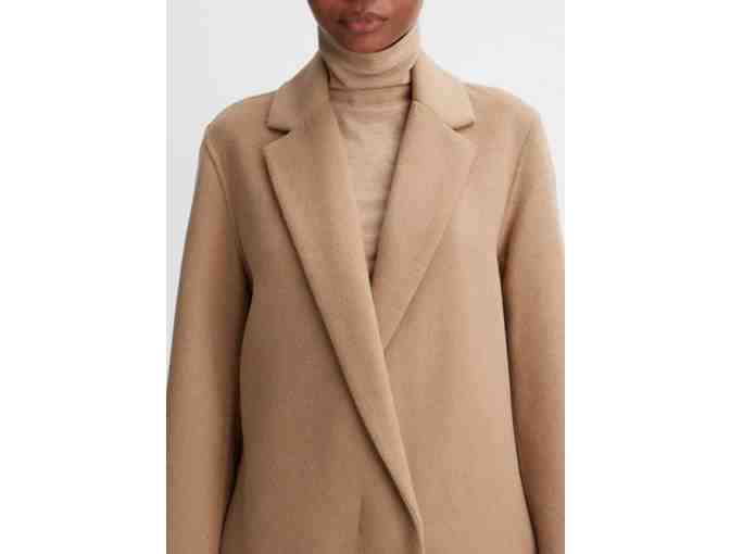 Vince Classic Wool-Blend Straight Coat