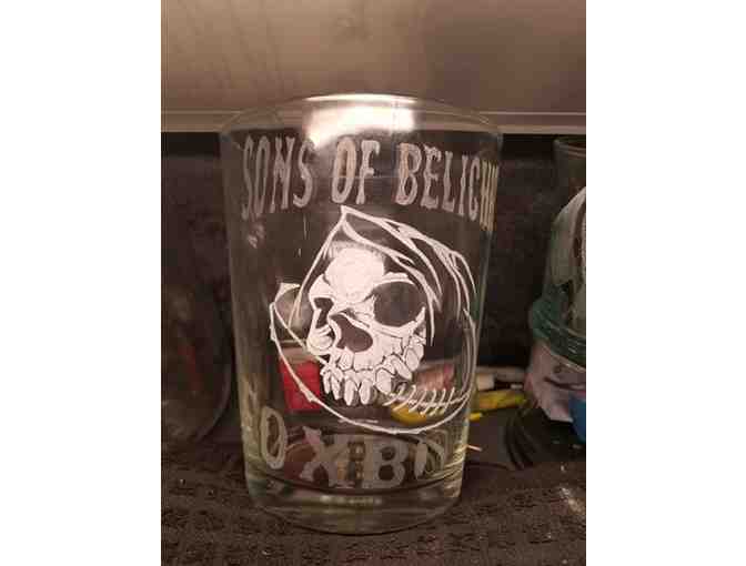 'Sons of Belichick' Beer Glass, One of a Kind