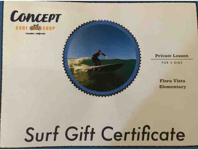Concept Surf Shop: Private Surf Lesson & Apparel