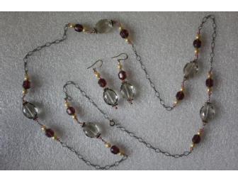 Handmade Necklace & Earrings Set by Barbara McGoldrick