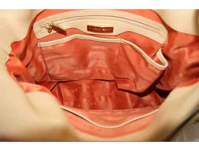 Cream Leather Antonio Melani Handbag