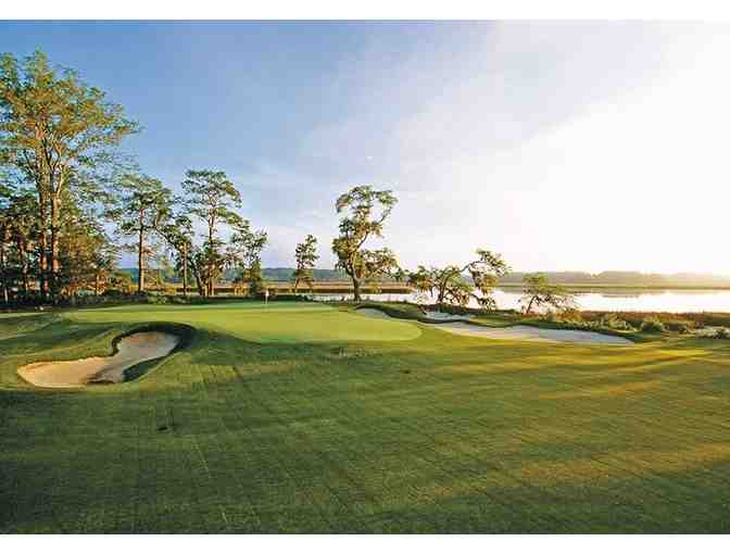 A foursome at May River Golf Course at Palmetto Bluff in SC.