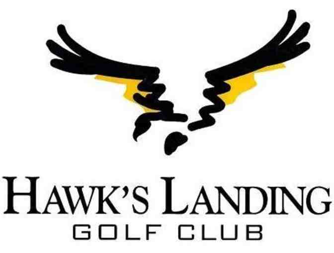 One twosome with carts at Hawk's Landing Golf Club in Orlando, FL.