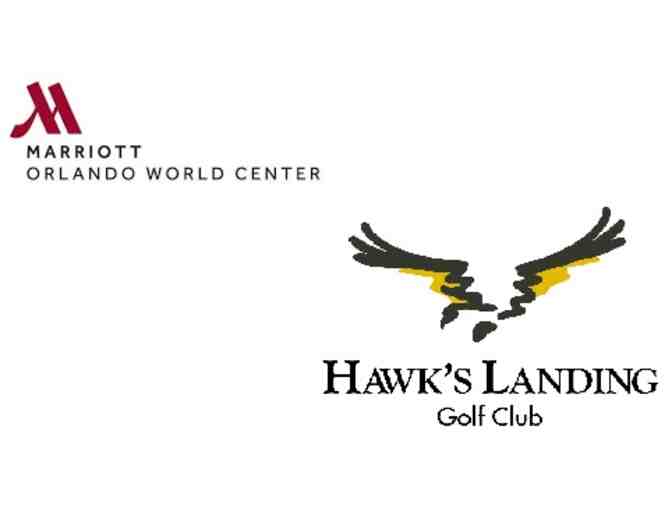 Hawk's Landing Golf Club - a foursome with carts and range balls