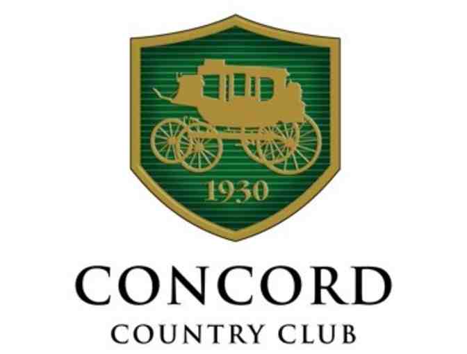 Concord Country Club - a foursome with carts and range balls