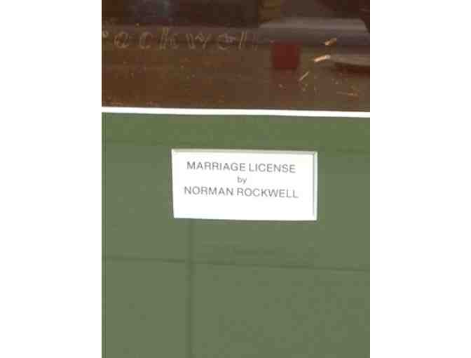 Norman Rockwell Print 'Marriage License'