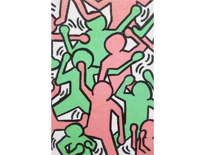 Senior Sam Vanderkin: Keith Haring-inspired canvas set (set of 8)