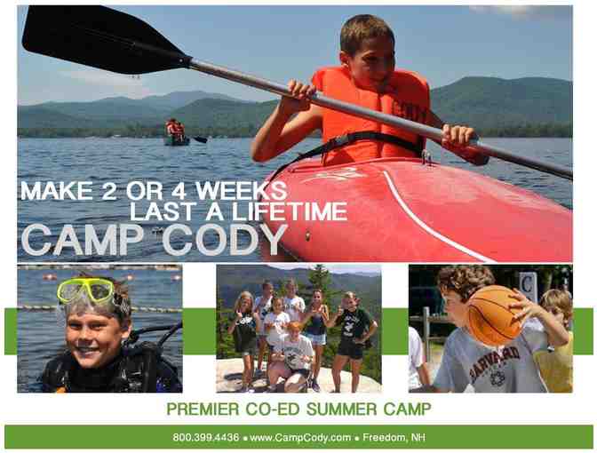 2 week session at Camp Cody Summer Camp in New Hampshire