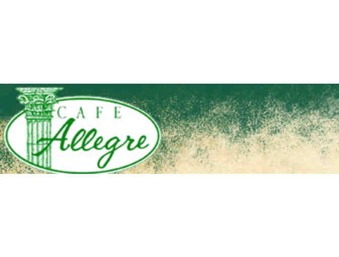 Chef Silvio of Cafe Allegra Signed Cookbook, Sauces and $50 Gift Certificate