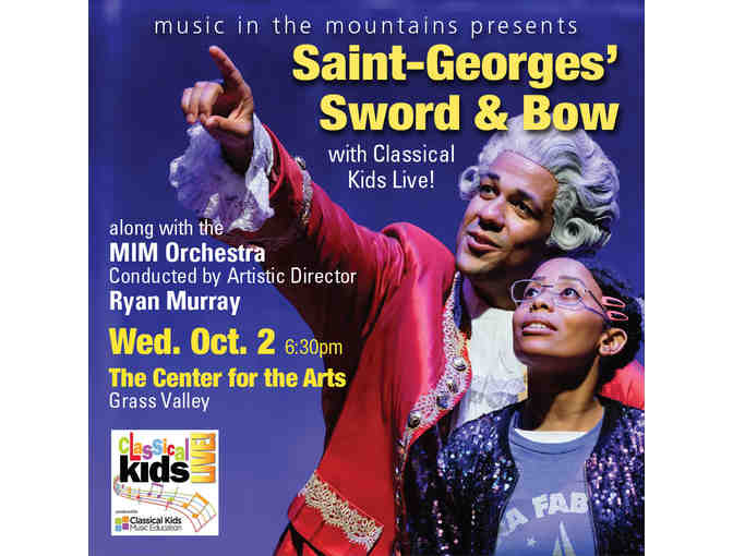 2 Tickets to "Saint Georges' Sword and Bow" from Music in the Mountains - Photo 1