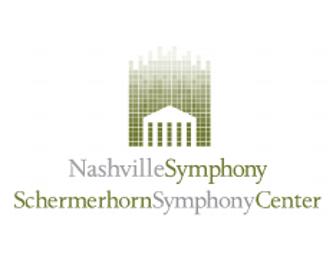 2 tickets to the Nashville Symphony Classical Concert Series