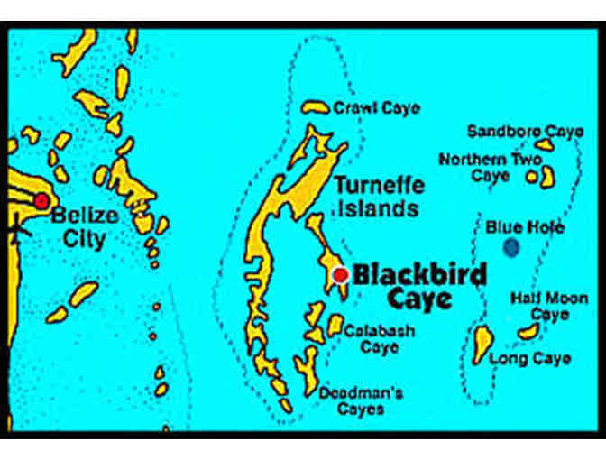 1 TRAVEL: Belize (7 nights, Turneffe Atoll, Blackbirds Caye, Diving, Meals)
