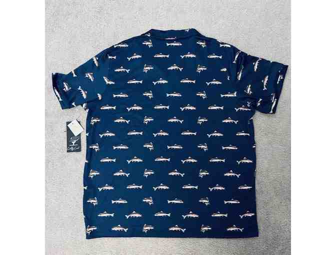 FISH Sun Shirt (UPF-50): X-Large Adult (Sporty Fish Polo)