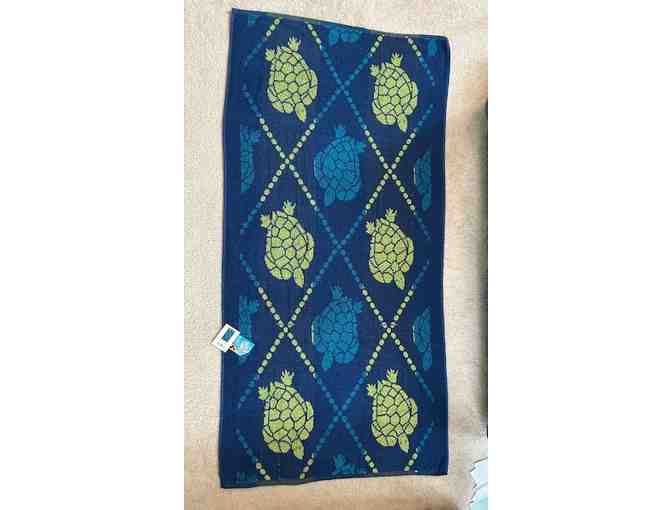 BEACH Towel (TURTLES) - Reversible, Super-Sized (72' x 36')