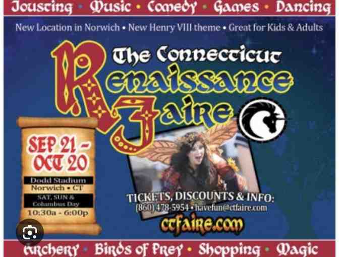 ADMISSION: 'Renaissance Faire' (2 Tickets, Any Date, CT)