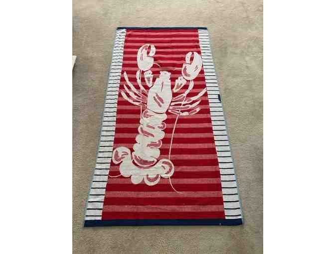 LOBSTER TOWEL: Oversized, Luxury (Beach/Bath Towel (6ft x 3ft)