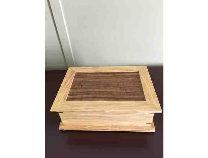 Koa Jewelry Box with Sliding Tray and Dividers - MINIMUM BID LOWERED