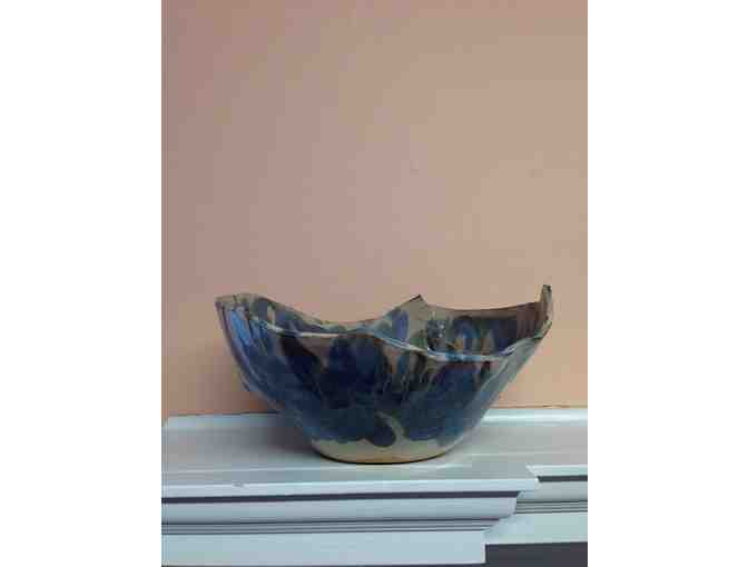 Hand-Crafted Pottery Bowl Signed By Artist