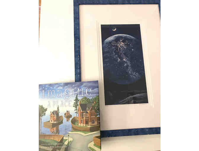 Rob Gonsalves 'Night Lights' Print and 'Imagine A Place' Book