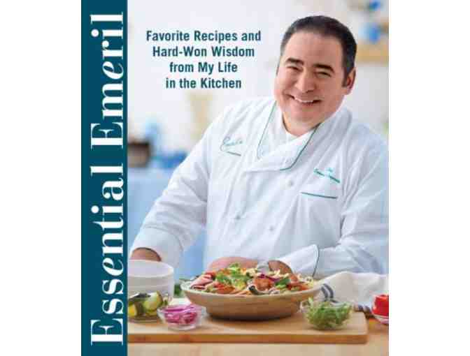 Signed One-of-a-Kind Chef Coat and Cookbook by Chef Emeril Lagasse