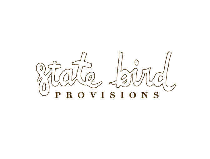 Dinner for Two at State Bird Provisions (SAN FRANCISCO)