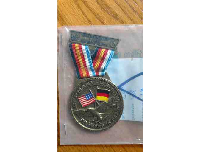 11 German Hiking Medals with Mounting Banner