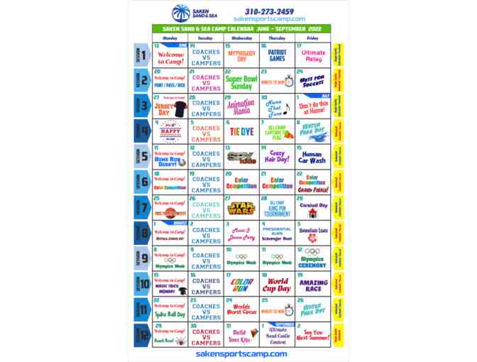 Saken Sports Camp- One Week of Camp!