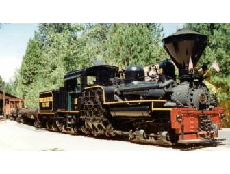 Logger Steam Train for Four from Yosemite Mountain Sugar Pine Railroad