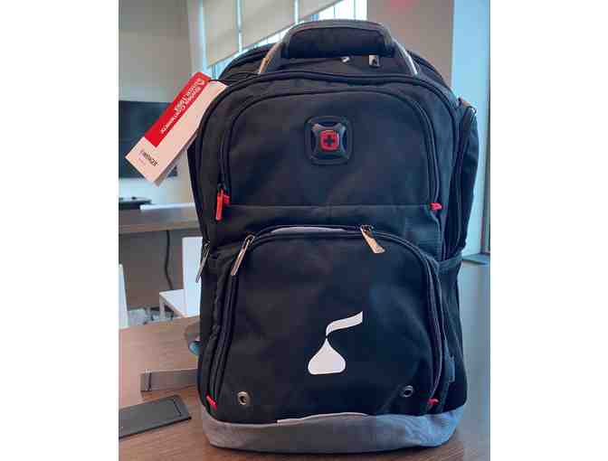 AlgorithUSB 16' Laptop Backpack with USB Port with Kiss Logo