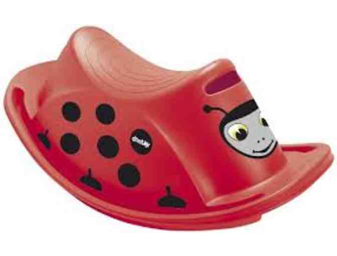 Dantoy Little Ladybug Ride-On Toy and NogginRings for Infants