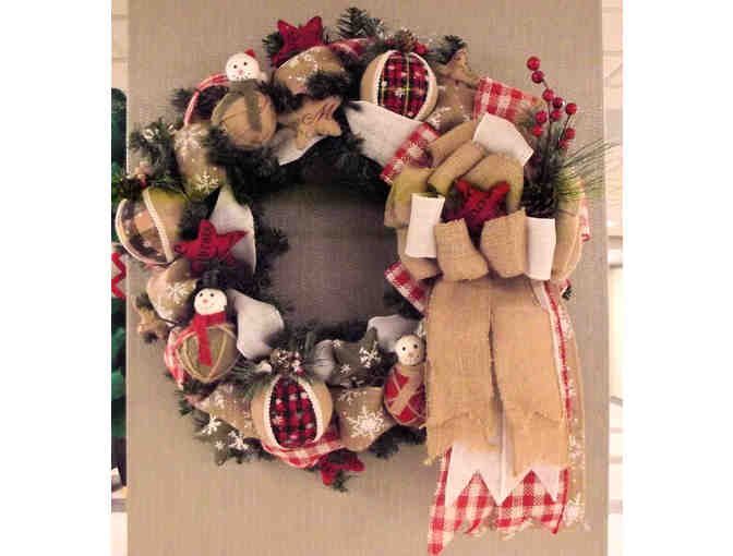 Country Winter Rustic Christmas Wreath